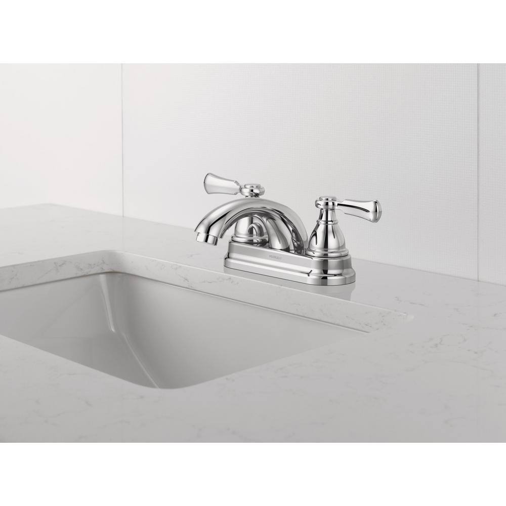 Elmhurst Chrome Two-Handle Centerset Bathroom Faucet