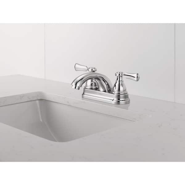 Peerless Elmhurst 4 in. Centerset 2-Handle Bathroom Faucet in