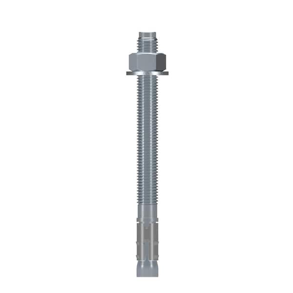 Simpson Strong-Tie Strong-Bolt 3/4 in. x 8-1/2 in. Zinc-Plated Wedge Anchor  (10-Pack) STB2-75812 The Home Depot