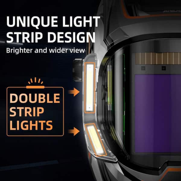 Auto Darkening Welding Helmet with Light