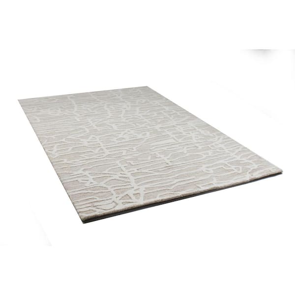 Nilito Beige 4 ft. x 6 ft. (3 ft. 6 in. x 5 ft. 6 in.) Geometric Transitional Accent Rug