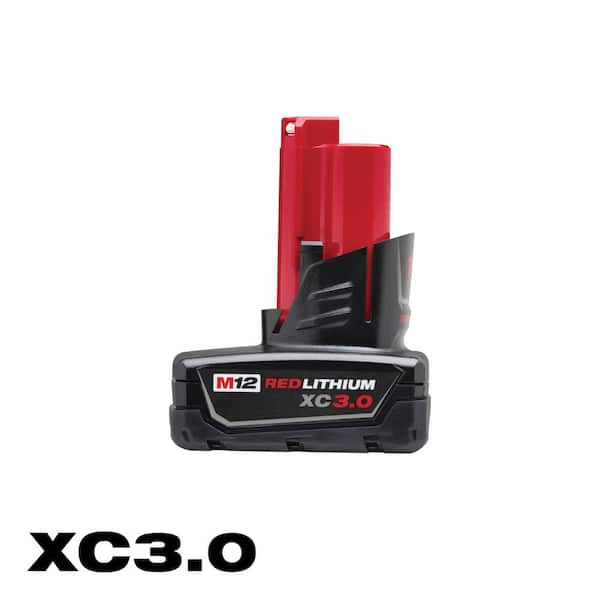 Milwaukee M12 12-Volt Lithium-Ion XC Extended Capacity Battery Pack 3.0Ah