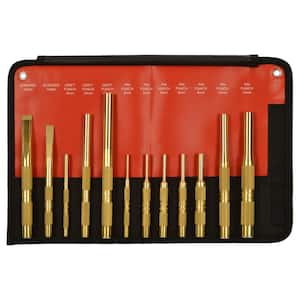 Brass Metric Punch and Scraper Set (12-Piece)