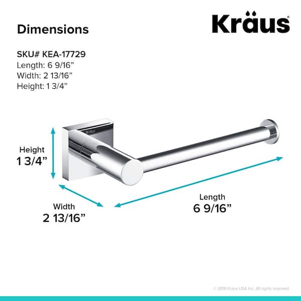 Ventus Bathroom Toilet Paper Holder in Chrome