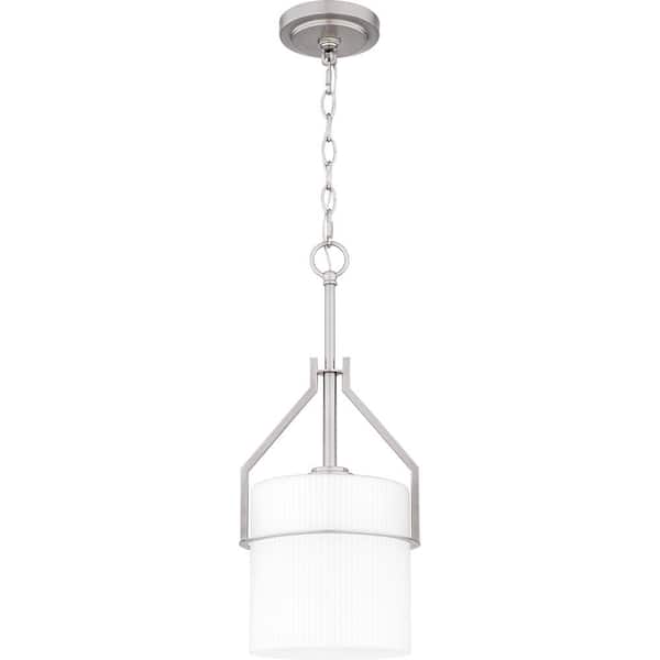 Quoizel Seymour 1-Light Brushed Nickel Mini Pendant Light