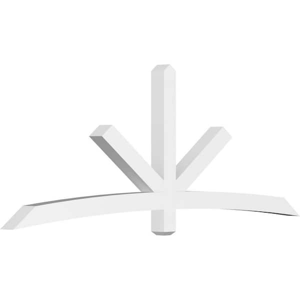 Ekena Millwork Alberta 96 in. W x 36 in. H x 4 in. D Signature Polyurethane Bracket
