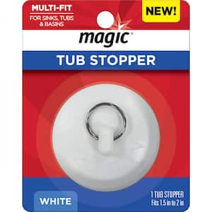 2 in. Dia Tub Stopper Multi-Fit in White