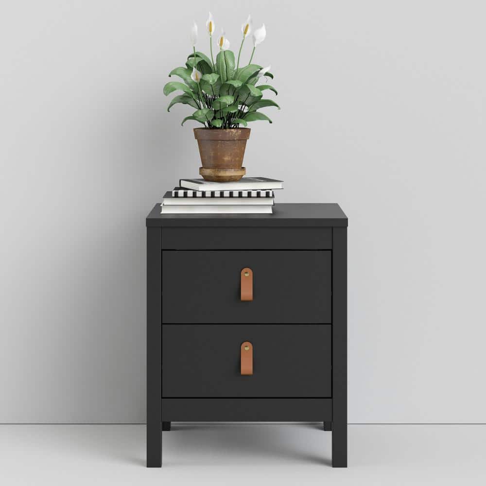 Matte black bedside table hotsell