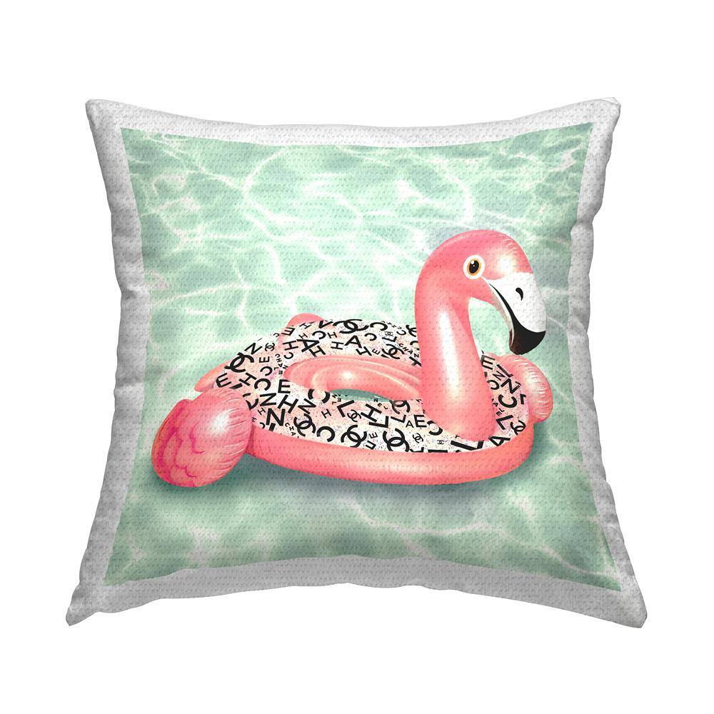 Fashion Brand Flamingo Summer Pool Float Pink Square Outdoor Throw Pillow price history on PriceWatchPro