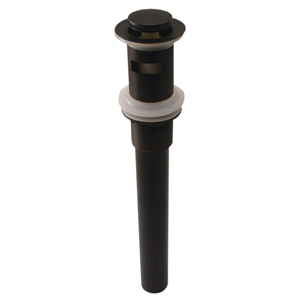 Lavatory Pop-Up Drain with Overflow & 8 in. Brass Tailpiece (12 in. overall length) in Oil Rubbed Bronze for Vessel Sink price history on PriceWatchPro
