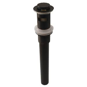 Lavatory Pop-Up Drain with Overflow & 8 in. Brass Tailpiece (12 in. overall length) in Oil Rubbed Bronze for Vessel Sink