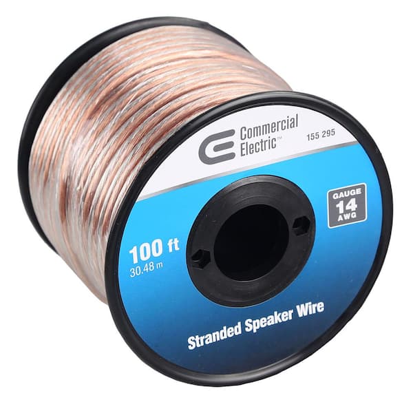  Pyle 100ft 14 Gauge Speaker Wire - Copper Cable in