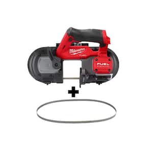 M12 FUEL 12V Lithium-Ion Cordless Sub-Compact Band Saw with (4) 12/14 TPI Extreme Metal Cutting Band Saw Blades