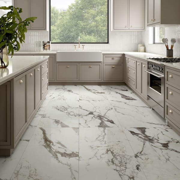 Everwyn Silk Stone 24 in. x 48 in. Satin Porcelain Look Floor and Wall Tile (15.5 sq. ft. /case)
