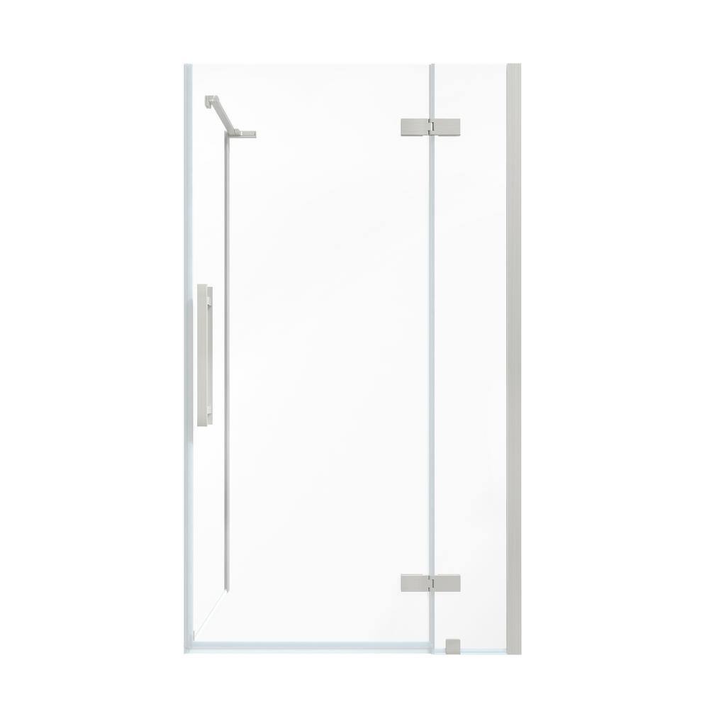 Tampa Satin Nickel Frameless Rectangle Shower Kit