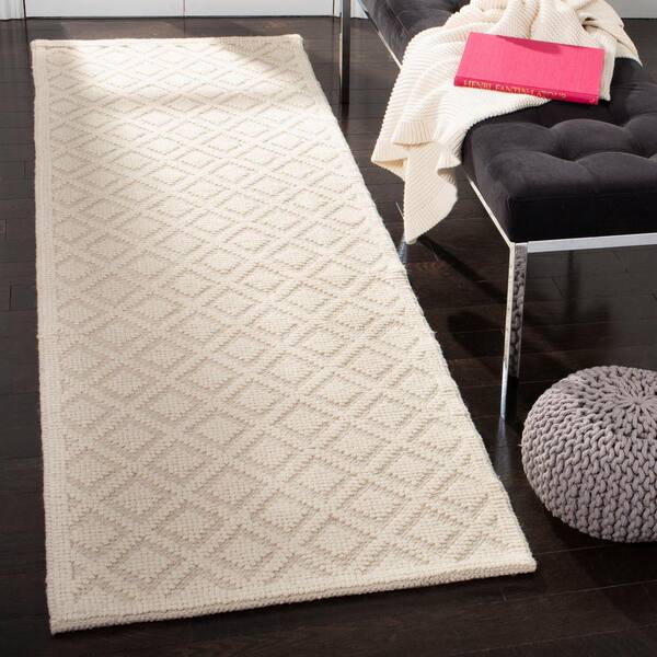 Vermont Ivory 2 ft. x 8 ft. Geometric Runner Rug