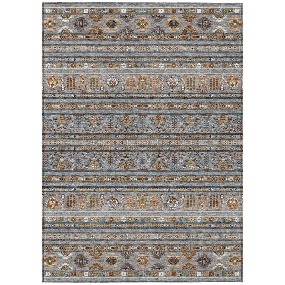 Chantille Machine Washable Indoor/Outdoor Abstract ACN2244 Gray 8 ft. x 10 ft. Area Rug price history on PriceWatchPro