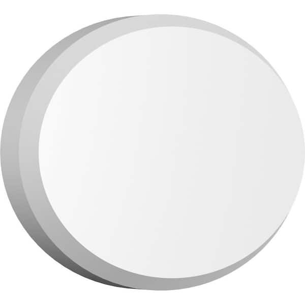 Ekena Millwork 3/4 in. x 8 in. x 5 1/4 in. Standard Dalton Rosette with Beveled Edge Moulding