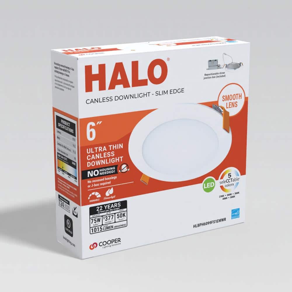 White Ultra-Thin LED Direct Mount Downlight