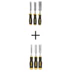 Side Strike Chisel Set (3-Piece) with Wood Chisel Set (3-Piece)
