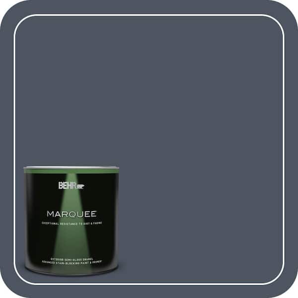 BEHR MARQUEE 1 qt. #ECC-33-3 Dark Sea Semi-Gloss Enamel Exterior Paint & Primer