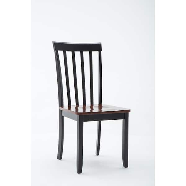 Bloomington Black and Cherry Wood Dining Chair (Set of 2)