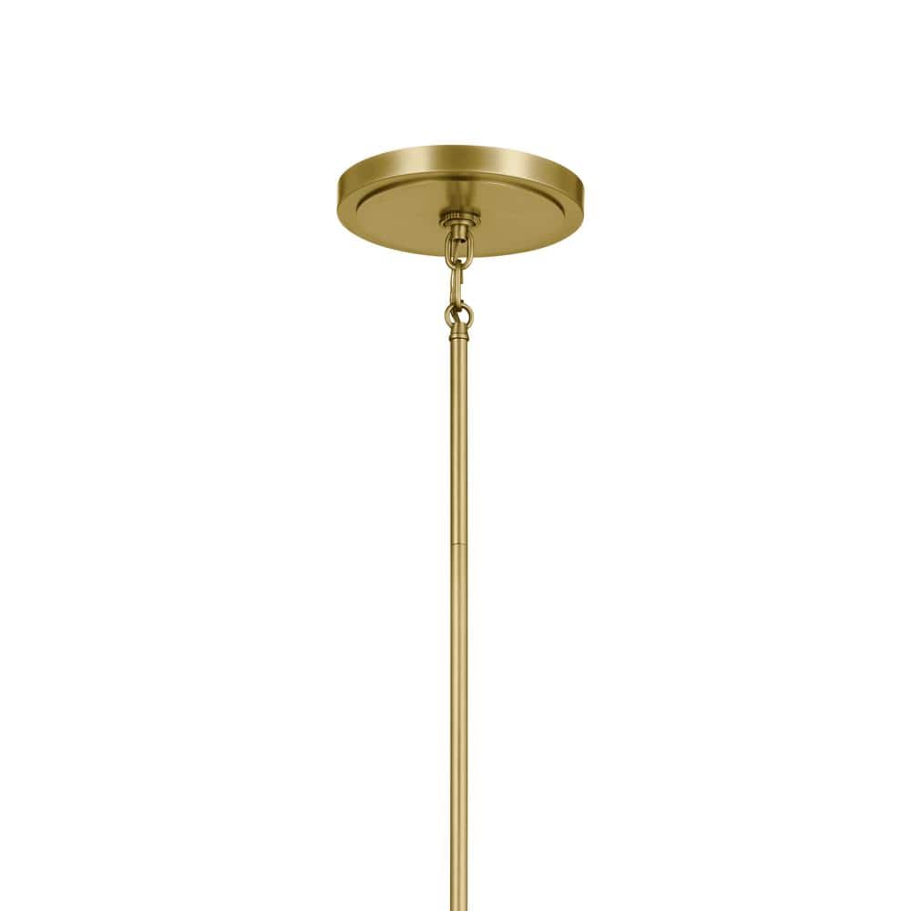 Karthe 42" 9-Light Natural Brass Candle Chandelier