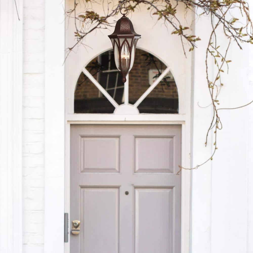 Charleston Vaulted Arch 25'' Outdoor Hanging Lantern in Burnished Antique Copper