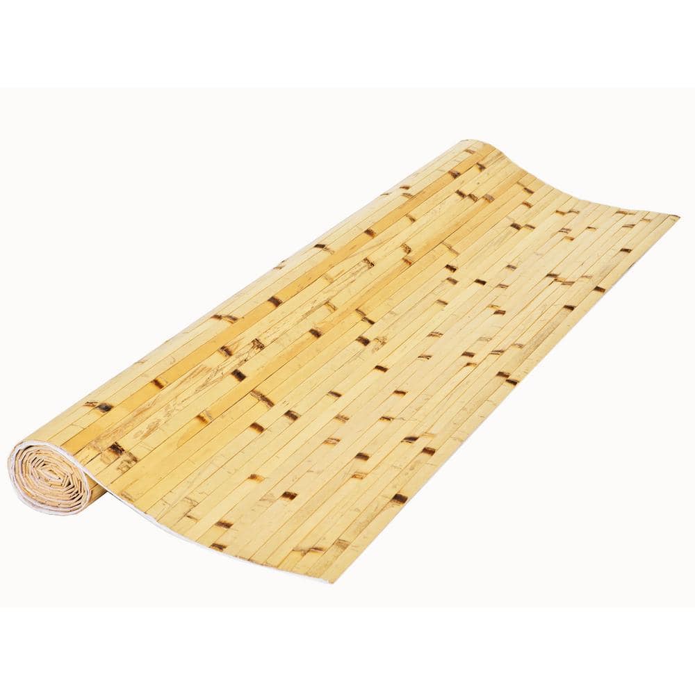 Natural Bamboo Tambour Weave Wall Paneling 4' x 8'