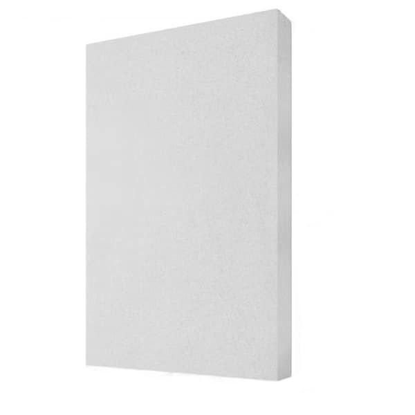 1 in. x 24 in. x 48 in. White Sound Absorbing Acoustic Panels for Office, Studio, Home Theatre, Wall, Ceiling(2-Pack)