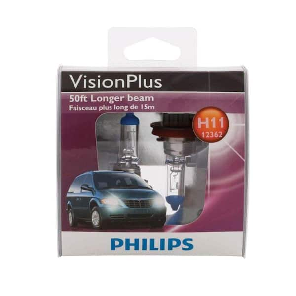 Philips Visionplus 12362/H11 Headlight Bulb (2-Pack)