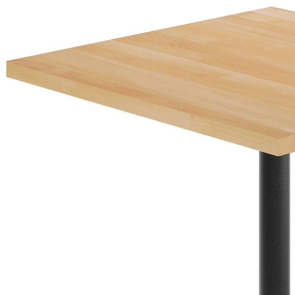 Carnegy Avenue Bennett 42 in. H Natural Top/Black Base Square