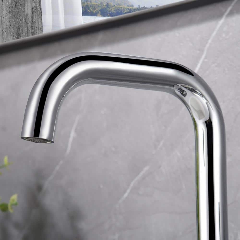 Kree Chrome Single-Handle Bathroom Faucet with Drain Assembly