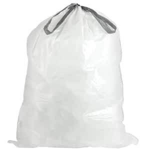 30.4 Gal. / 115 Liter White Trash Bags Compatible with Simplehuman Code Y 28.75 in. x 39 in. (100-Count)
