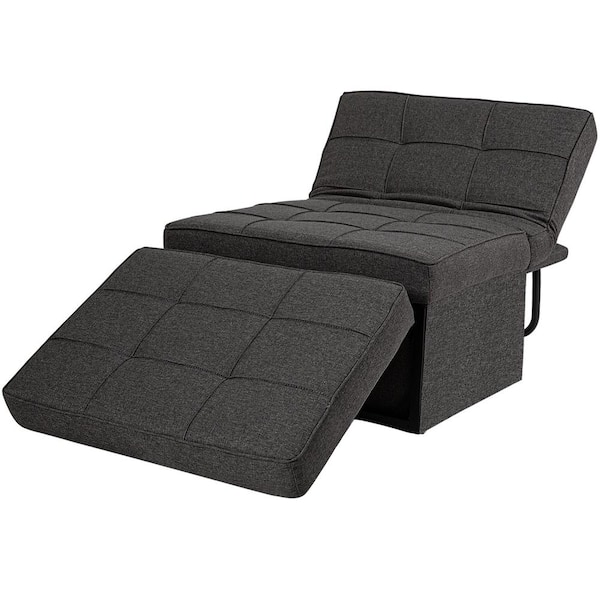 MIRAFIT Multi-Function Grey 1 Piece Metal Outdoor/Indoor Day Bed with Grey Cushions Medium 28 in. Width
