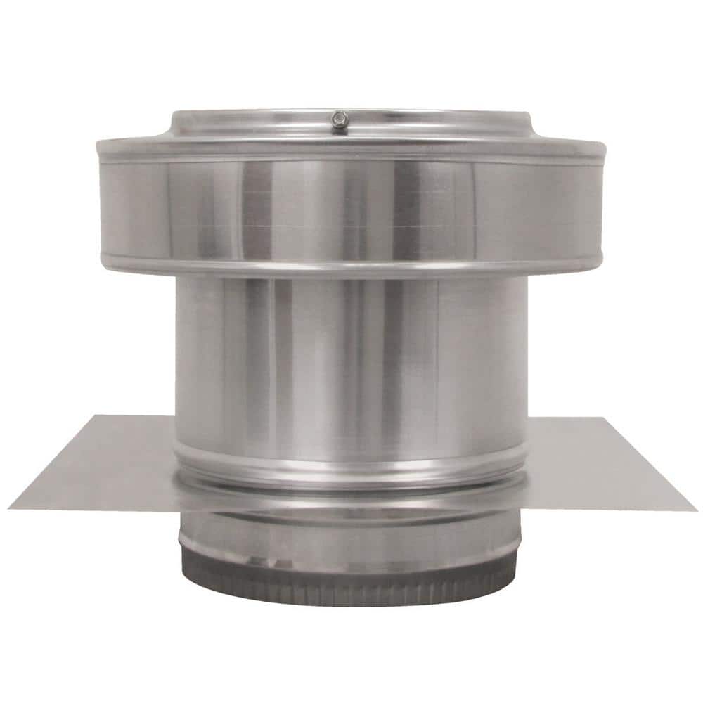 7 in. Dia Aluminium Round Back Roof Jack with 4 in. Collar and 2 in. Tail P