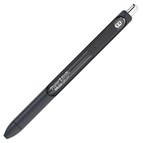Paper Mate InkJoy Gel Retractable Pen 0.7 mm Point Size - Black Gel-Based Ink - Black Barrel (10 per Pack)