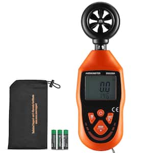 Handheld Anemometer, 14℉-113℉, Digital Wind Speed Meter Gauge with LED Backlight Screen, Measures Wind Velocity