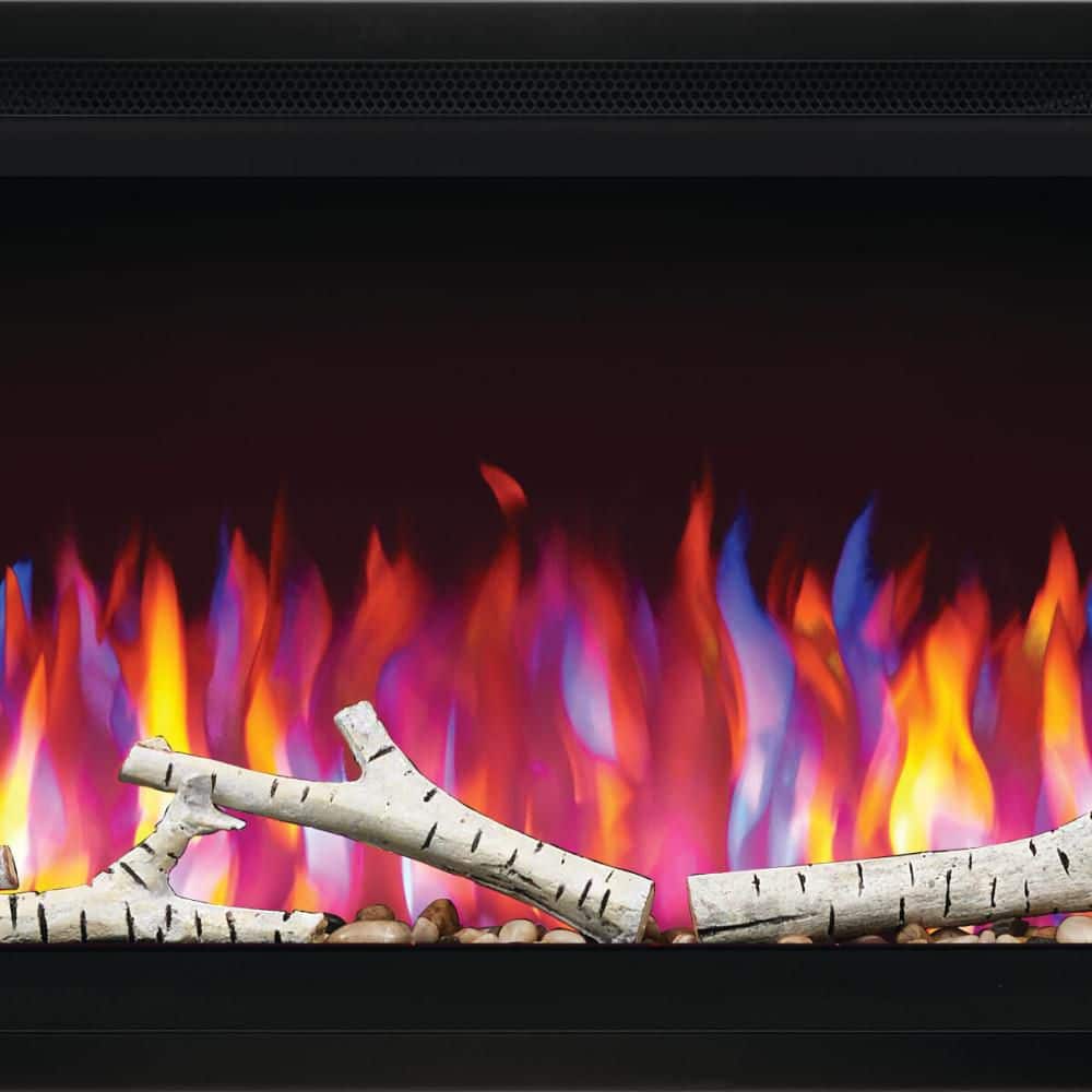 Napoleon Birch Log Set with Rocks for 50-Inch Electric Fireplace