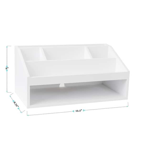 The W Desk Organizer, Durable in Brushed Aluminum - Whinat