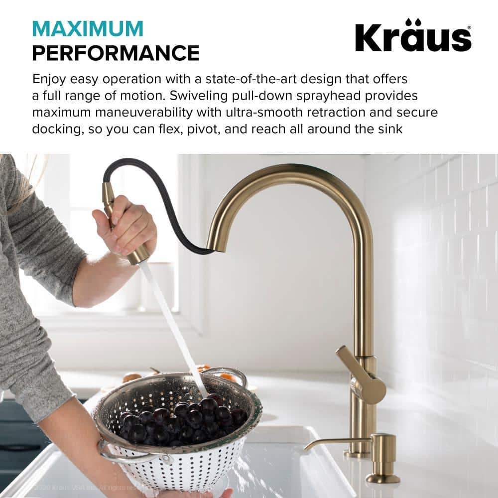 Stainless Steel Single Handle Pull Down Kitchen Faucet