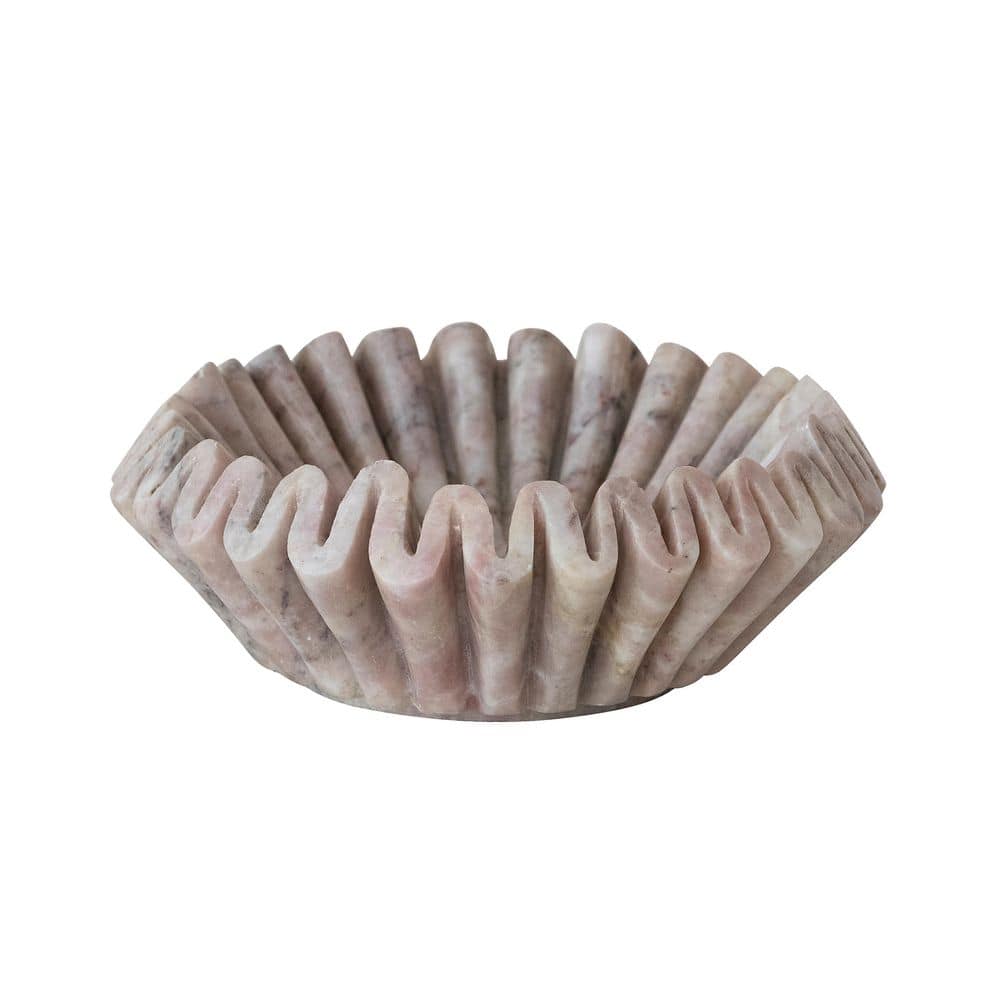 7 in. Pink Marble Round Fluted Platter price history on PriceWatchPro