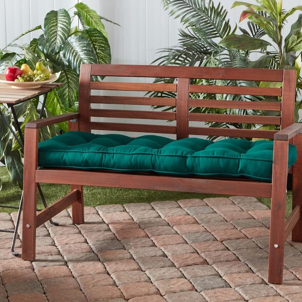 Greendale Home Fashions Solid Forest Green Sunbrella Rectangle Outdoor  Bench/Swing Cushion SC4805-FOREST - The Home Depot
