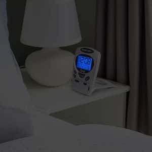 Fold-Up Digital 2.70 in. LCD Travel Alarm Table Clock with Nap Timer and Backlight