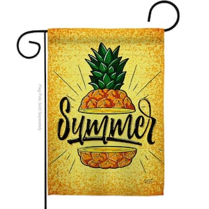 13 in. x 18.5 in. Pinapple Summer Fun Garden Flag Double-Sided Summer Decorative Vertical Flags