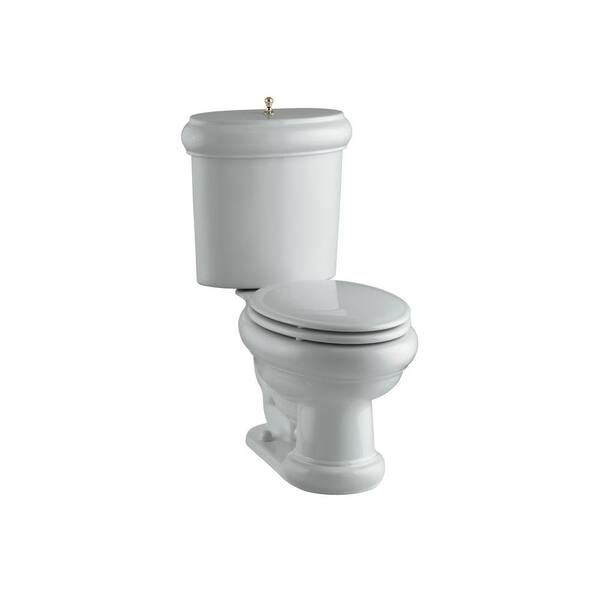 KOHLER Revival 2-piece 1.6 GPF Elongated Toilet in Ice Grey