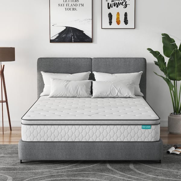 Serweet Serleep Queen Medium Hybrid 08 in. Bed-in-a-Box Mattress