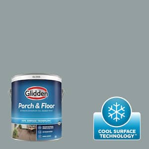 1 gal. PPG1036-4 After The Storm Gloss Interior/Exterior Porch and Floor Paint with Cool Surface Technology