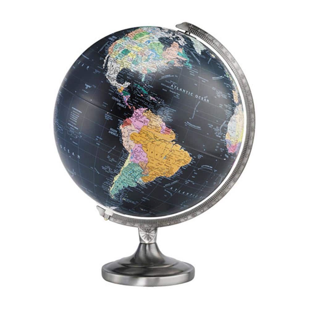 REPLOGLE Orion Illuminated 12 in. Desk Globe 81501 - The Home Depot