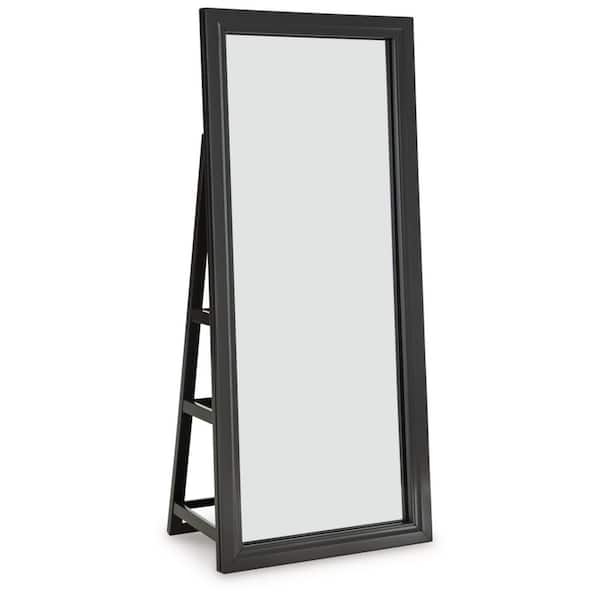 Evesen Black 28 in. W x 66 in. H Rectangle Wood Full Length Mirror